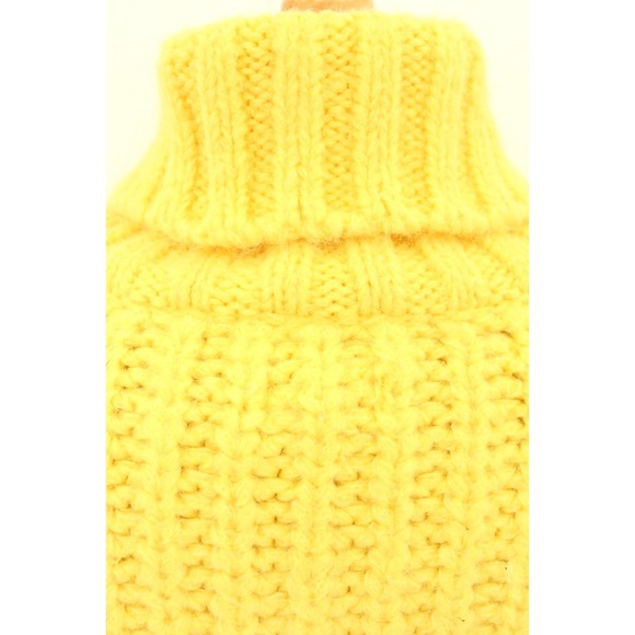 Anthropologie Pilcro Sweater Womens XL Yellow Turtleneck Chunky Knit Colorful - Picture 5 of 11